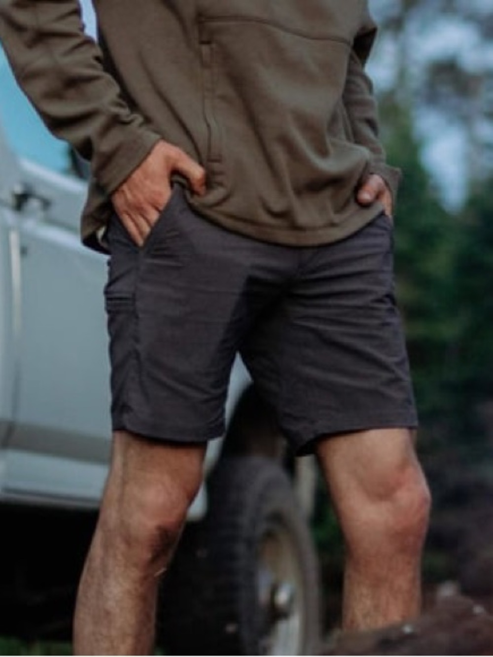 Kuhl Shift Amphibia Carbon Gray Performance Hybrid 8” Shorts Men's 30